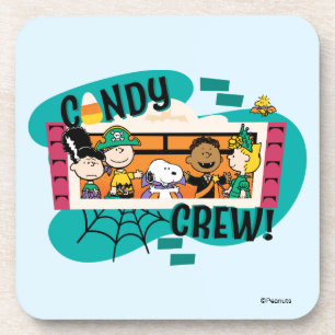 Peanuts Gang Snoep Bemanning Halloween Bier Onderzetter