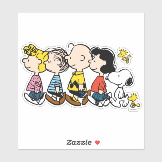 Peanuts Gang Sticker (Vel)