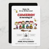 Peanuts Gang | Uitnodiging voor honkbal op zaterda (Voorkant / Achterkant)