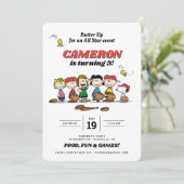 Peanuts Gang | Uitnodiging voor honkbal op zaterda (Staand voorkant)