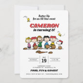Peanuts Gang | Uitnodiging voor honkbal op zaterda (Voorkant)