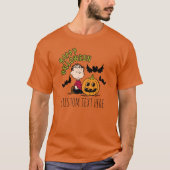 Peanuts | Gelukkig Halloween Linus T-shirt (Voorkant)