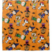 Peanuts | Gelukkig Halloween patroon Douchegordijn (Voorkant)
