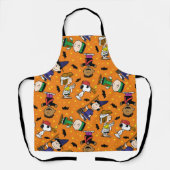 Peanuts | Gelukkig Halloween patroon Schort (Voorkant)