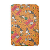 Peanuts | Gelukkig Thanksgiving Patroon Badmat (Voorkant Verticaal)