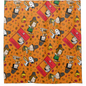 Peanuts | Gelukkig Thanksgiving Patroon Douchegordijn (Voorkant)