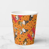 Peanuts | Gelukkig Thanksgiving Patroon Papieren Bekers (Voorkant)