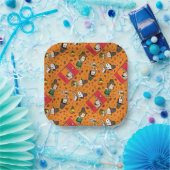 Peanuts | Gelukkig Thanksgiving Patroon Papieren Bordje (Feest)