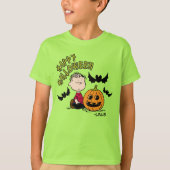 Peanuts | Gelukkige Halloween Linus T-shirt (Voorkant)