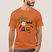 Peanuts | Gelukkige Halloween Linus T-shirt (Voorkant)