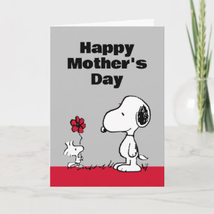 Peanuts   Gelukkige Moederdag Bloem Feestdagen Kaart