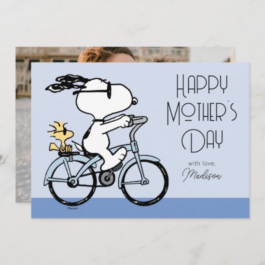 Peanuts | Gelukkige Moederdag Feestdagenkaart (Voorkant / Achterkant)