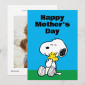 Peanuts | Gelukkige Moederdag Knuffel Feestdagenkaart (Voorkant / Achterkant)