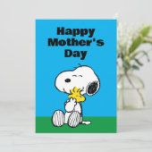 Peanuts | Gelukkige Moederdag Knuffel Feestdagenkaart (Staand voorkant)