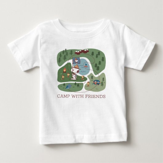 Peanuts | Genesteld in de bergen Camping (Voorkant)