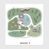 Peanuts | Genesteld in de bergen Camping Sticker (Vel)