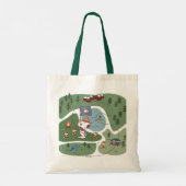 Peanuts | Genesteld in de bergen Camping Tote Bag (Achterkant)