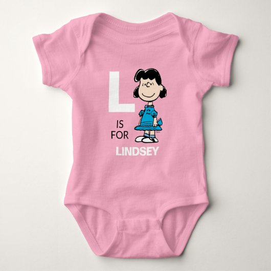 PEANUTS | Gepersonaliseerde Lucy Romper (Voorkant)