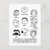 Peanuts gezichten briefkaart (Voorkant)