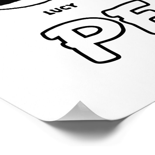 Peanuts gezichten poster (Hoek)