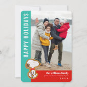 Peanuts Gingerbread Christmas Feestdagenkaart (Voorkant)