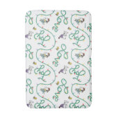 Peanuts | Glanzend en helder kerstliefdespatroon Badmat (Voorkant Verticaal)