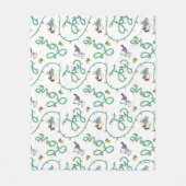 Peanuts | Glanzend en helder kerstliefdespatroon Fleece Deken (Voorkant)