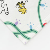 Peanuts | Glanzend en helder kerstliefdespatroon Fleece Deken (Hoek)