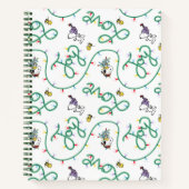 Peanuts | Glanzend en helder kerstliefdespatroon Notitieboek (Voorkant)