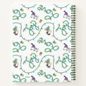 Peanuts | Glanzend en helder kerstliefdespatroon Notitieboek (Achterkant)