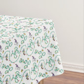 Peanuts | Glanzend en helder kerstliefdespatroon Tafelkleed (Voorbeeld)