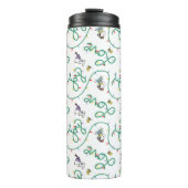 Peanuts | Glanzend en helder kerstliefdespatroon Thermosbeker (Voorkant)