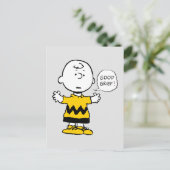 Peanuts | Goed verdriet Charlie Brown Briefkaart (Staand voorkant)