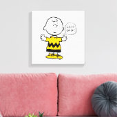 Peanuts | Goed verdriet Charlie Brown Canvas Afdruk (Insitu (Woonkamer))