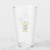 Peanuts | Goed verdriet Charlie Brown Glas (Achterkant)