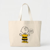 Peanuts | Goed verdriet Charlie Brown Grote Tote Bag (Voorkant)