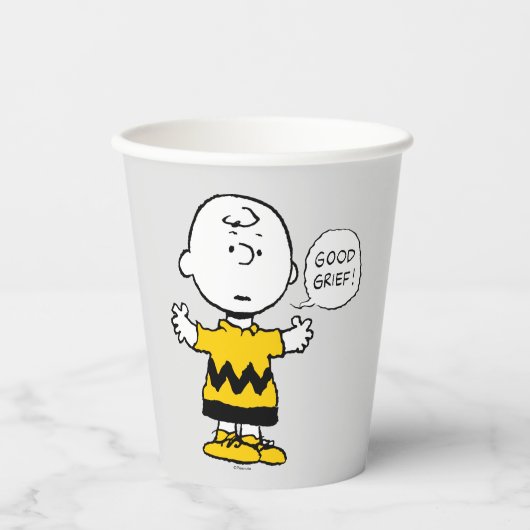 Peanuts | Goed verdriet Charlie Brown Papieren Bekers (Voorkant)