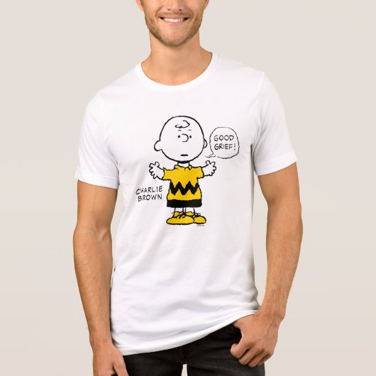 Peanuts | Goed verdriet Charlie Brown Tri-Blend Shirt (Voorkant)