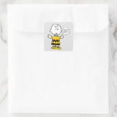 Peanuts | Goed verdriet Charlie Brown Vierkante Sticker (Tas)