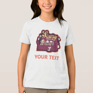 Peanuts Griezelfilmclub Halloween Bank Tri-Blend Shirt