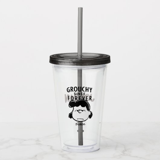 Peanuts | Grouchy Sinds Forever Lucy Acryl Drinkbeker (Voorkant)