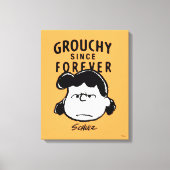 Peanuts | Grouchy Sinds Forever Lucy Canvas Afdruk (Voorkant)