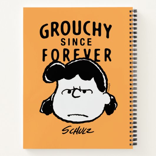 Peanuts | Grouchy Sinds Forever Lucy Notitieboek (Achterkant)