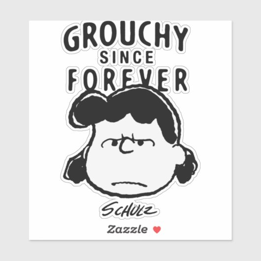 Peanuts | Grouchy Sinds Forever Lucy Sticker (Vel)