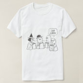 Peanuts Halloween Charlie Brown Ik heb een rots  T-shirt (Design voorkant)