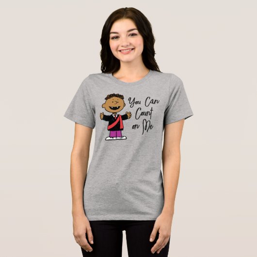 Peanuts | Halloween Franklin Vampire Tri-Blend Shirt (Voorkant volledig)