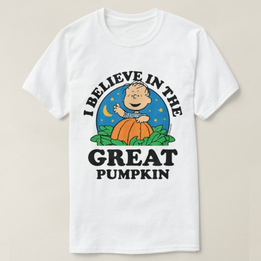 Peanuts Halloween geloof ik in de grote pompoen T-shirt (Design voorkant)