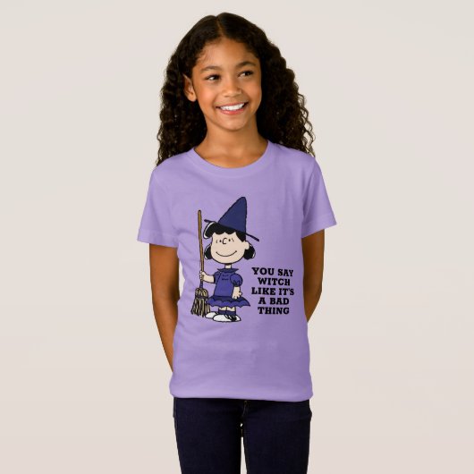 Peanuts | Halloween Lucy Witch T-shirt (Voorkant volledig)