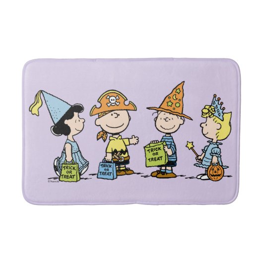 Peanuts Halloween snoep of levensgevaar Badmat (Voorkant)