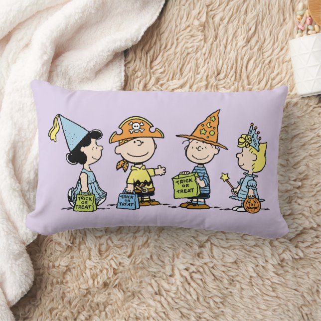 Peanuts Halloween snoep of levensgevaar Kussen (Deken)